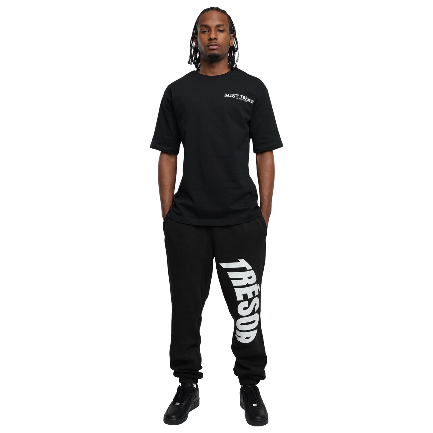SAINT TRÉSOR – BLACK COSMIC CODE T-SHIRT