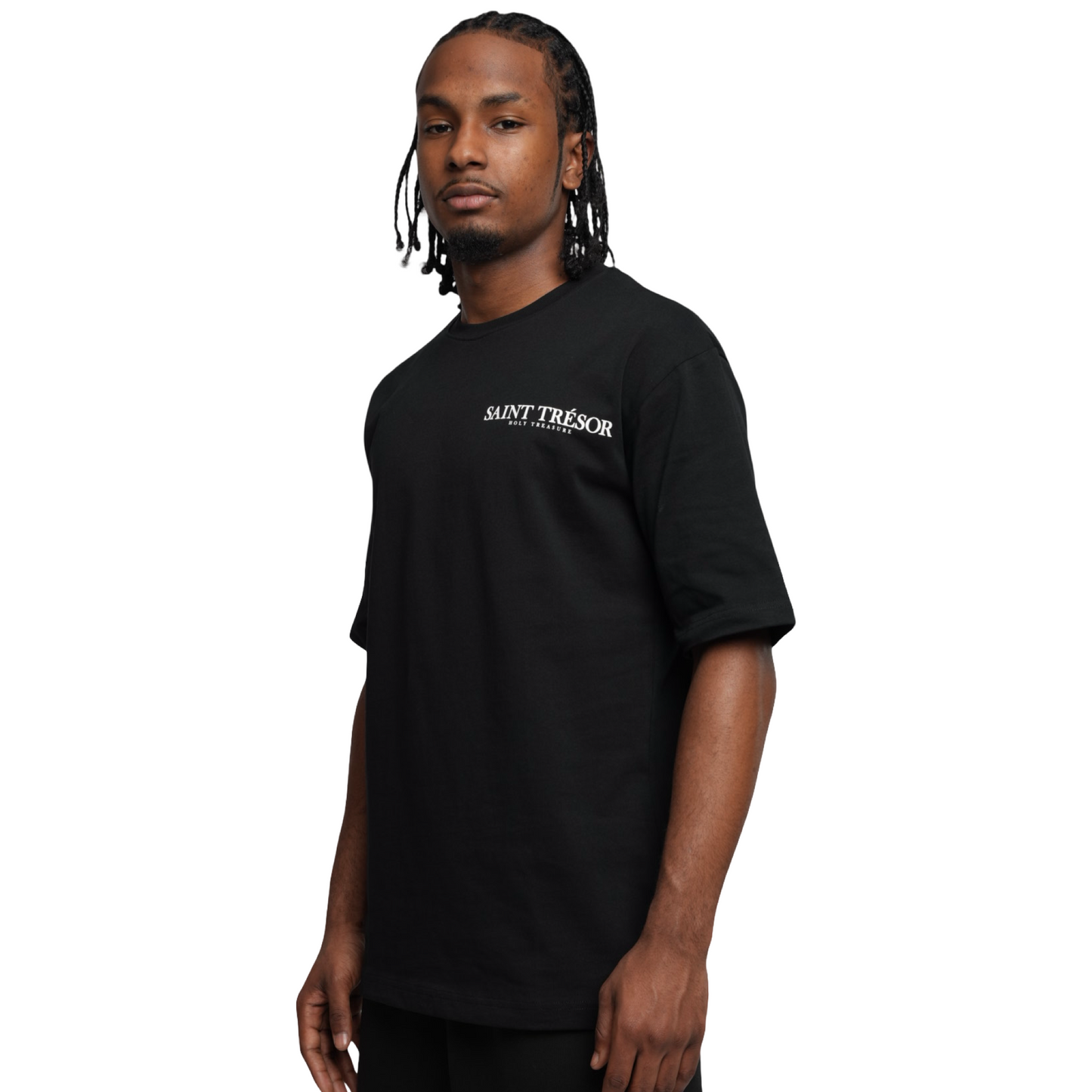 SAINT TRÉSOR – BLACK COSMIC CODE T-SHIRT