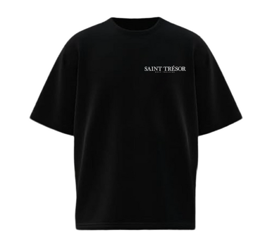 SAINT TRÉSOR – BLACK COSMIC CODE T-SHIRT