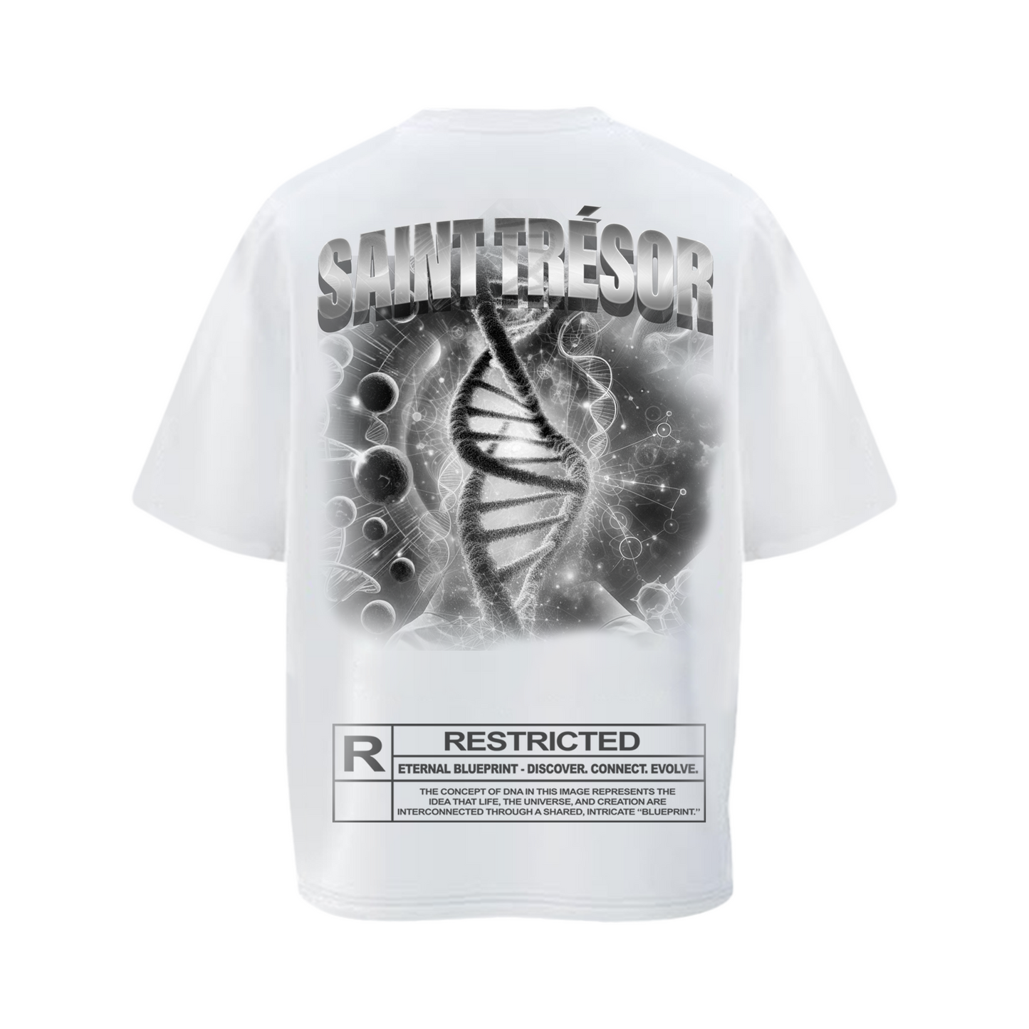 SAINT TRÉSOR- WHITE COSMIC CODE T-SHIRT